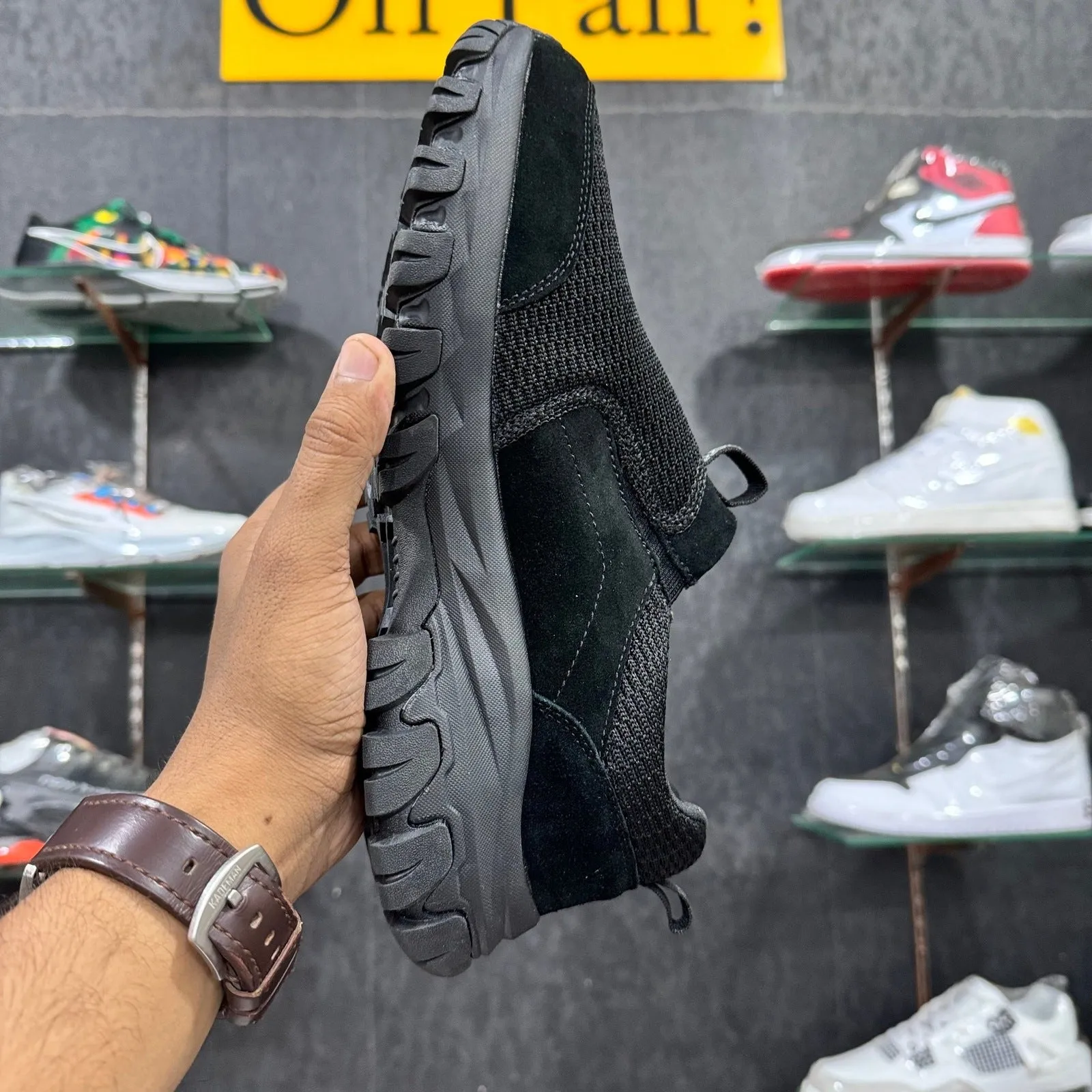 Sketcher DLux Flex Groove Trail Goodyear Sole "All Black"