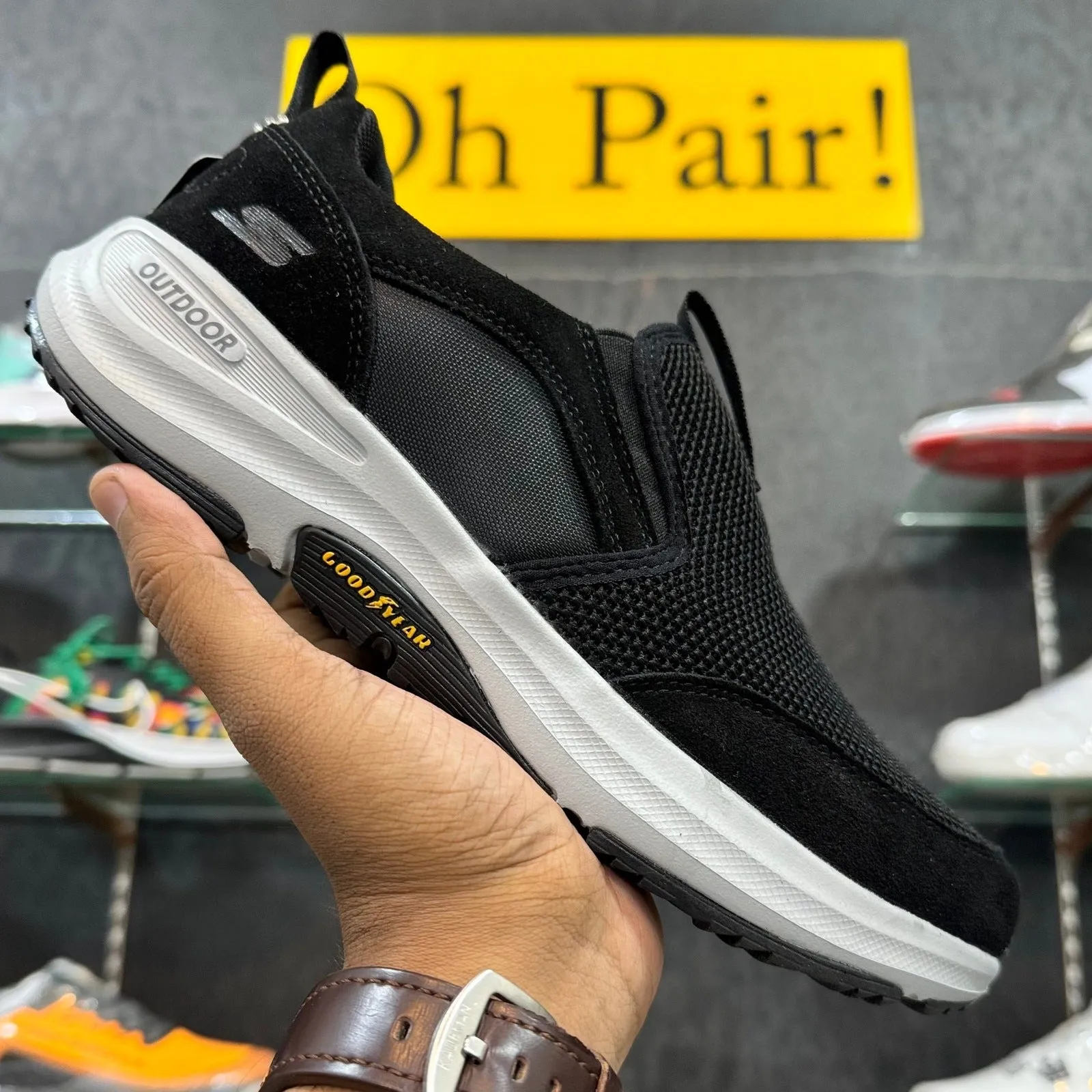 Sketcher Outdoor Go Walk Black White