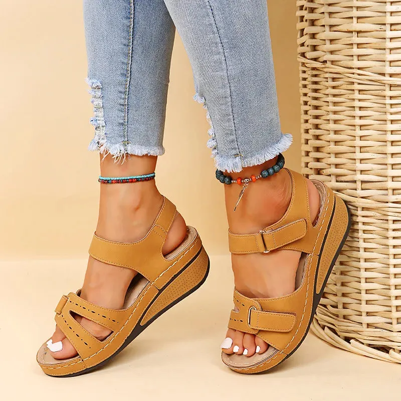 Soft Stitching Sandals - Comfortable Flat Open Toe Beach Shoes for Women, Sandals Treking Footwear