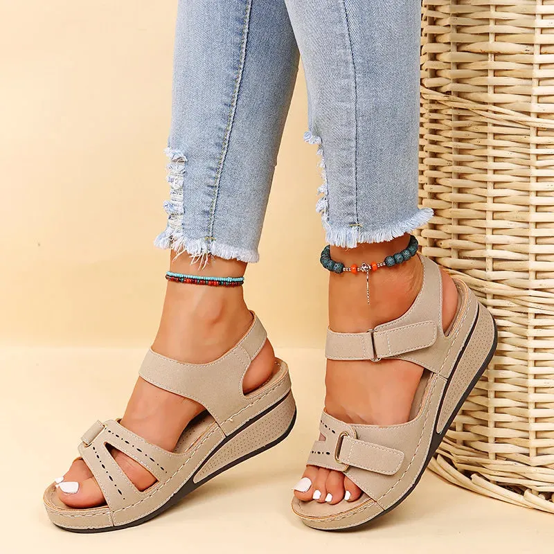 Soft Stitching Sandals - Comfortable Flat Open Toe Beach Shoes for Women, Sandals Treking Footwear