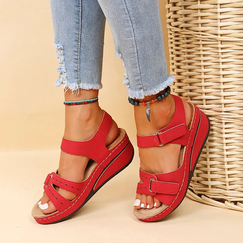 Soft Stitching Sandals - Comfortable Flat Open Toe Beach Shoes for Women, Sandals Treking Footwear