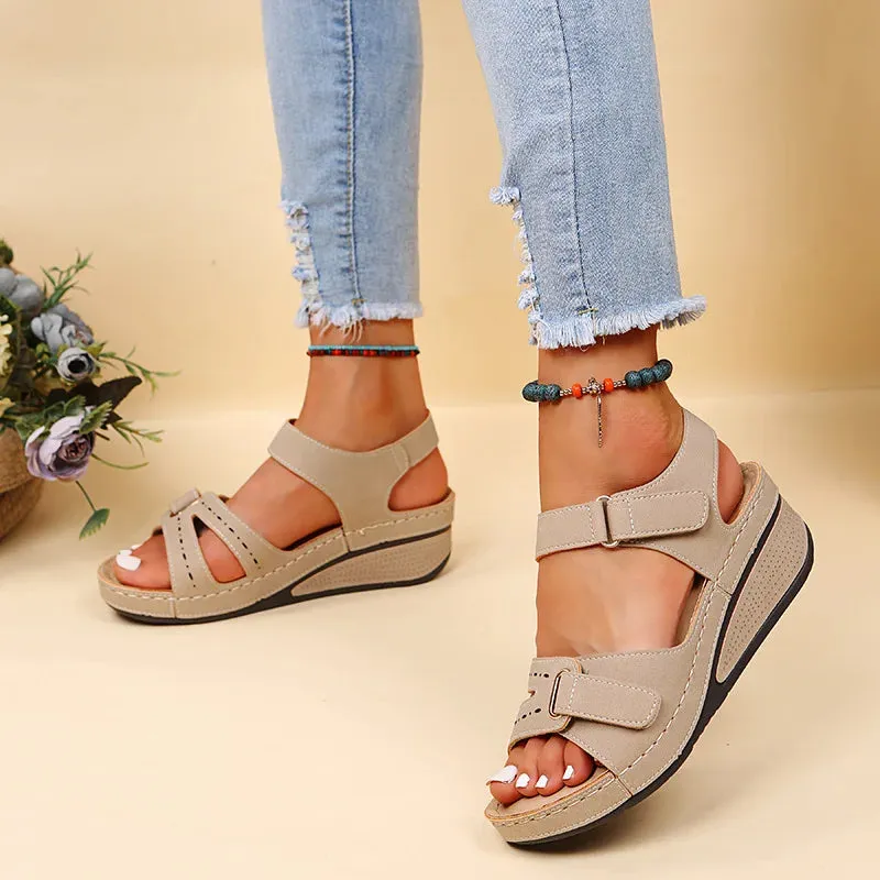 Soft Stitching Sandals - Comfortable Flat Open Toe Beach Shoes for Women, Sandals Treking Footwear