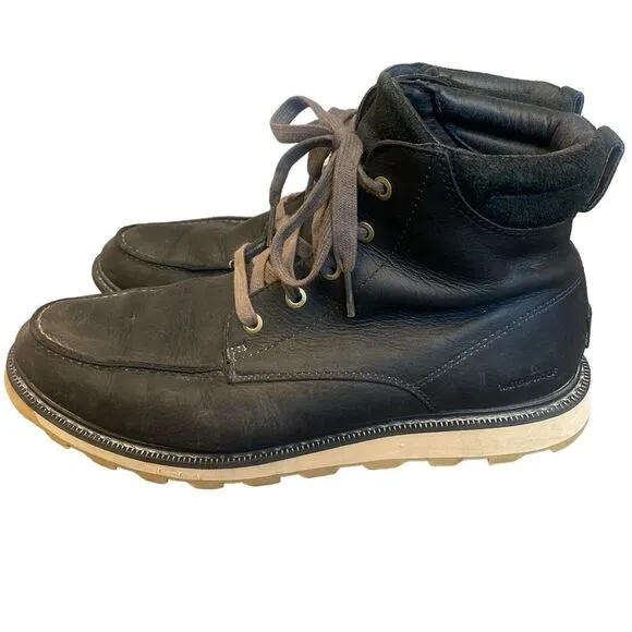 SOREL Madson II Moc Toe Waterproof Boot Black (Men) US 9.5 / EUR 42.5