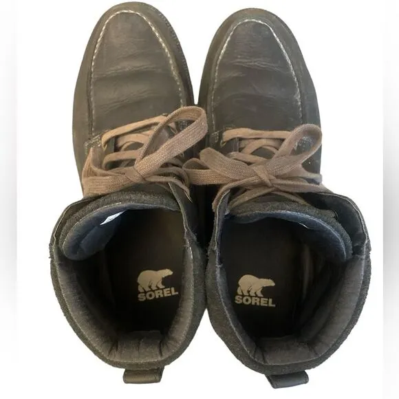 SOREL Madson II Moc Toe Waterproof Boot Black (Men) US 9.5 / EUR 42.5