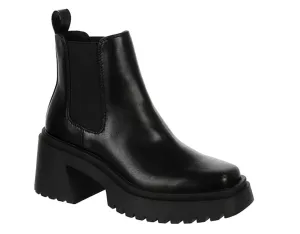 Square Toe Chunky Ankle Boot