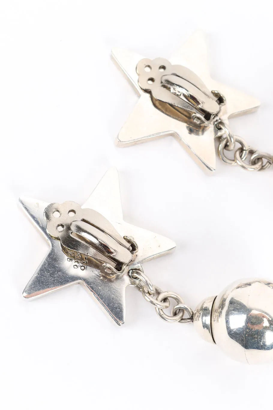 Sterling Star Bauble Earrings