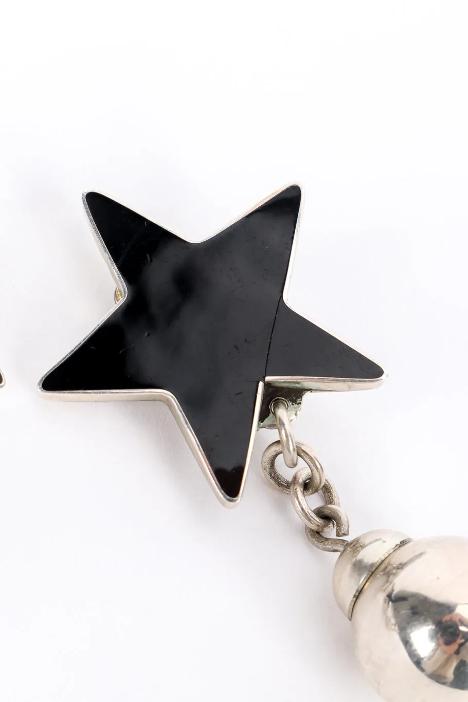 Sterling Star Bauble Earrings