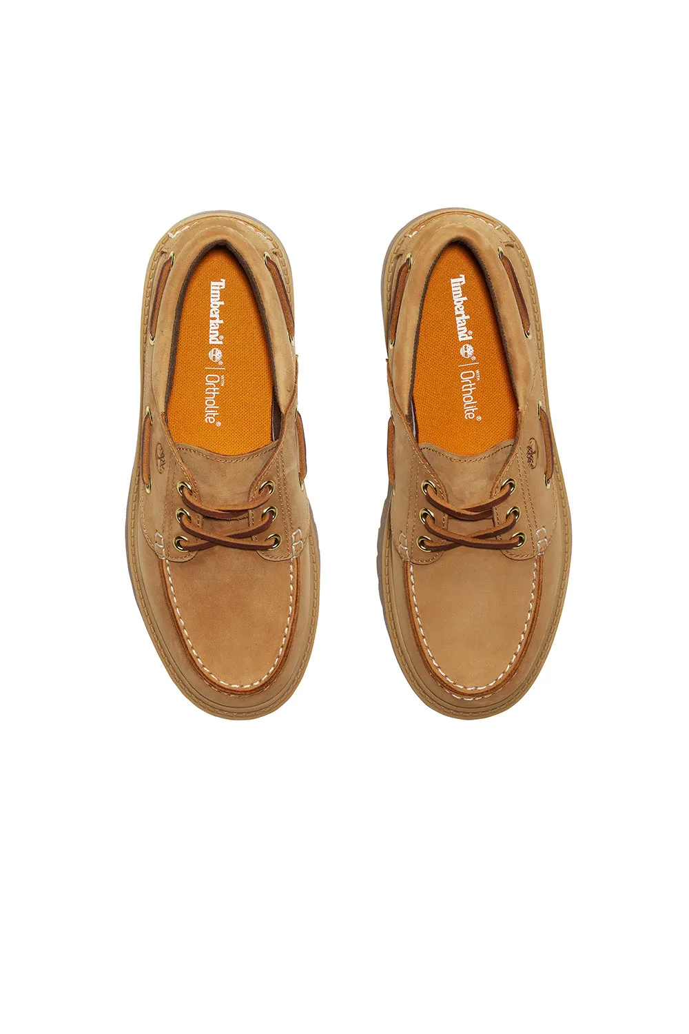 Stone Street 3-Eye Lug Boat Shoe Wheat