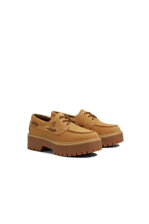 Stone Street 3-Eye Lug Boat Shoe Wheat
