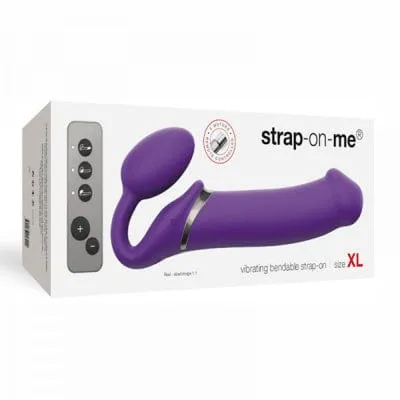 Strap-On-Me vibrating bendable strap-on - WITH WIRELESS REMOTE