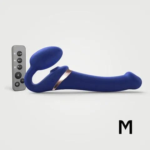 Strap-On-Me vibrating bendable strap-on - WITH WIRELESS REMOTE