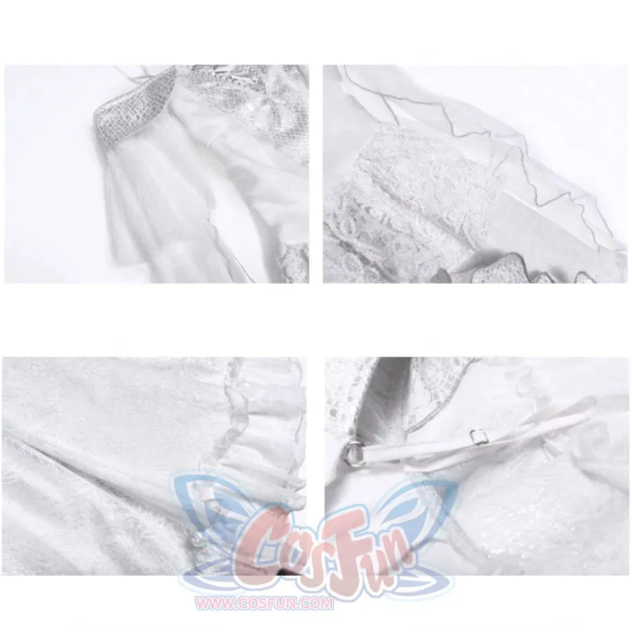 Summer Gothic Dragon Scale Lace-up Flying Sleeve Dress