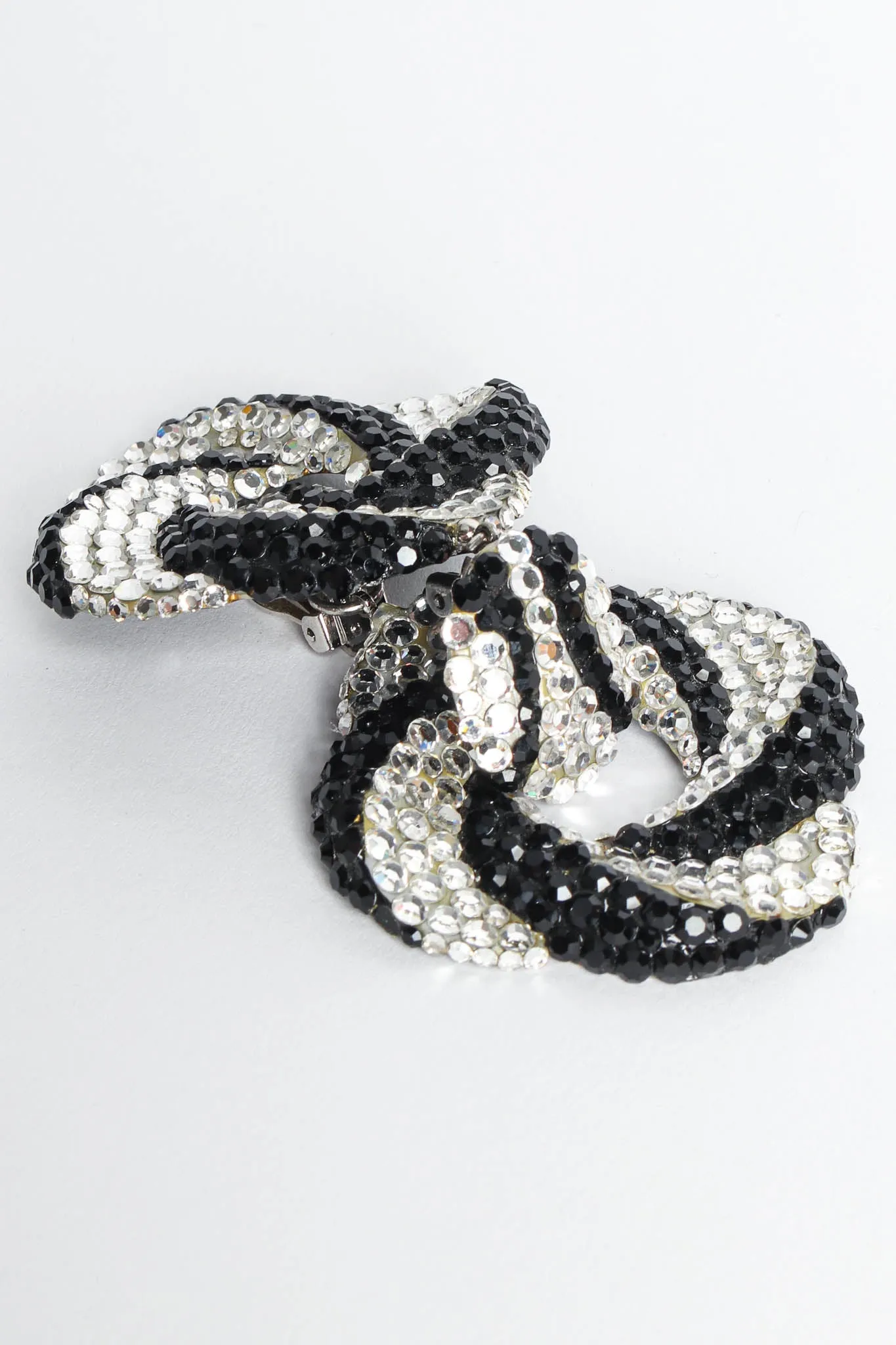 Swirl Knot Rhinestone Earrings