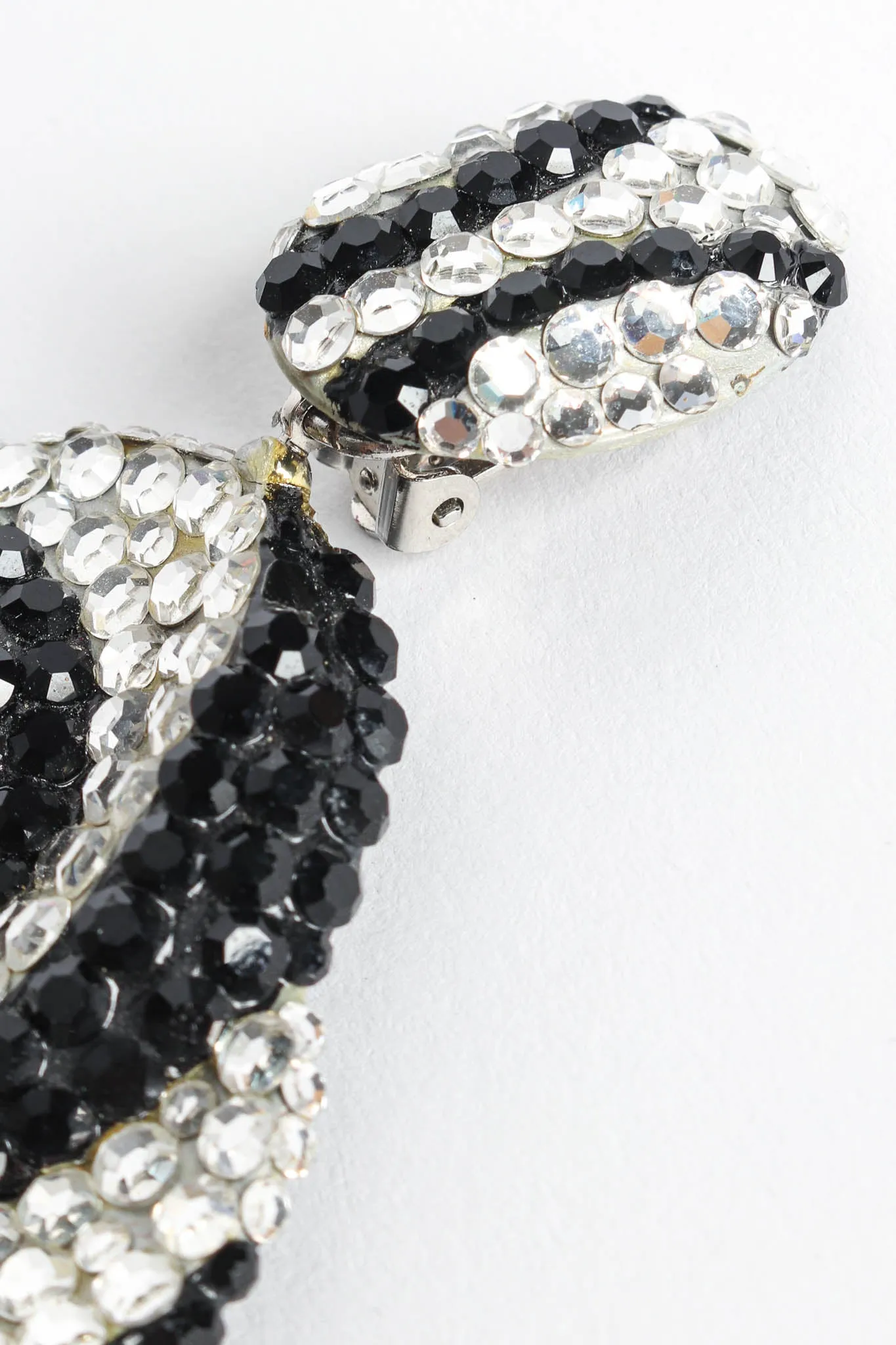 Swirl Knot Rhinestone Earrings