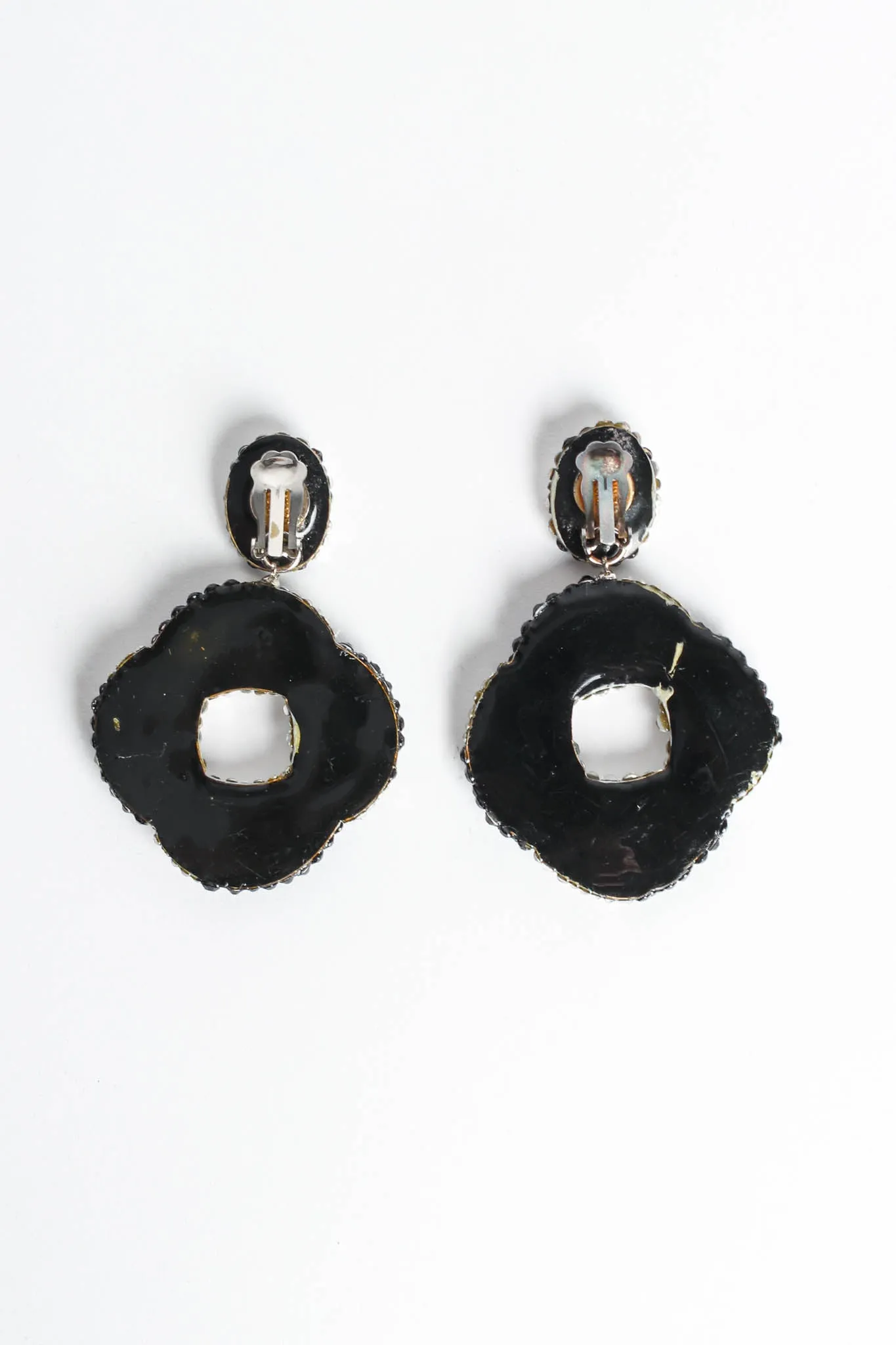 Swirl Knot Rhinestone Earrings