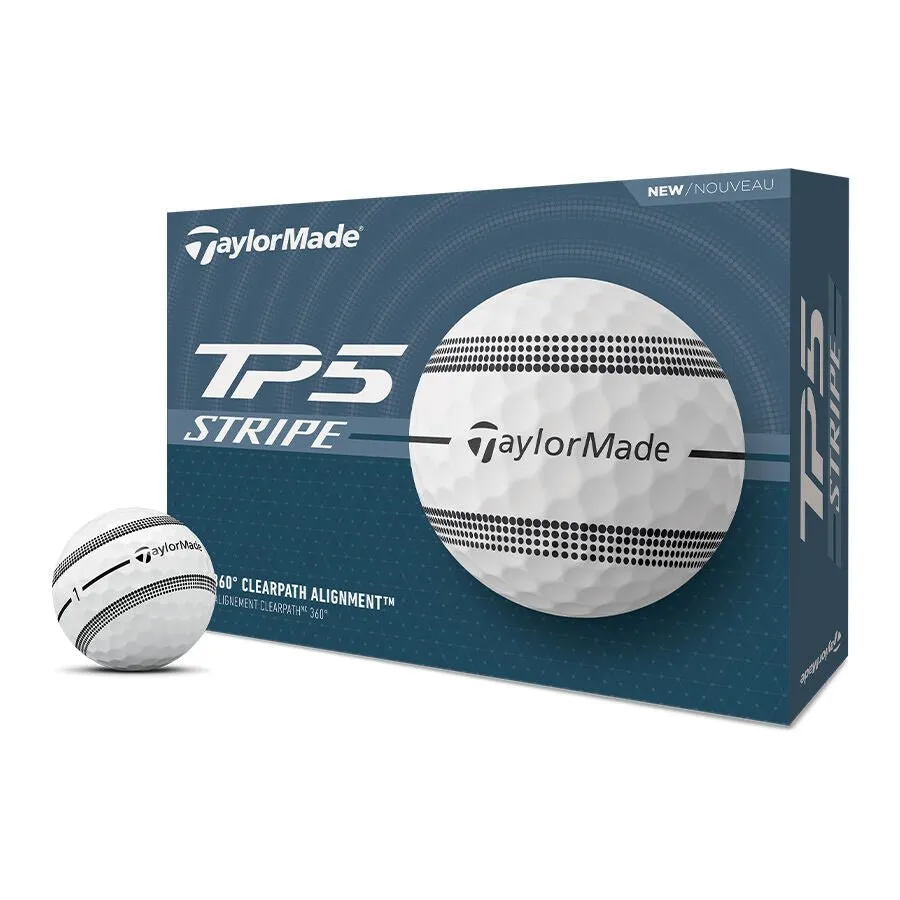 TaylorMade TP5 Stripe Golf Balls 2025