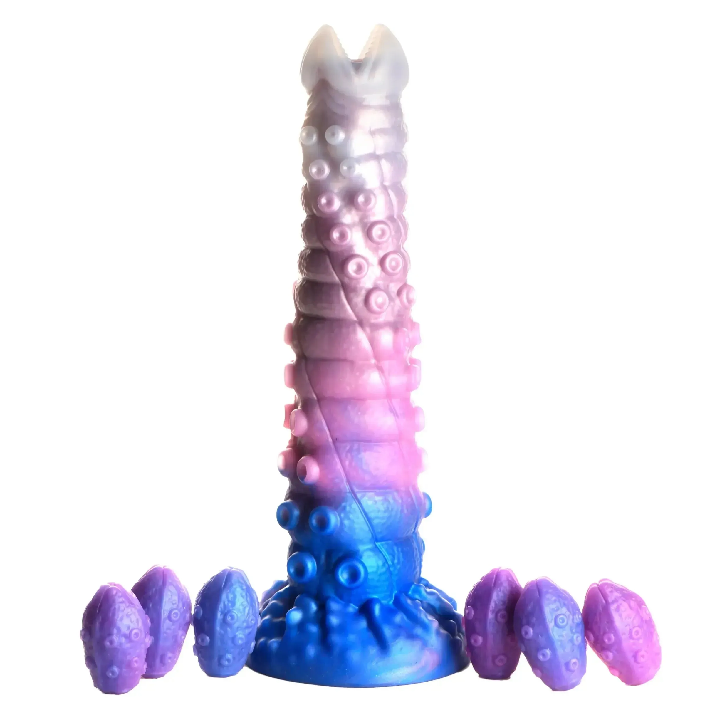 Tenta-Queen Ovipositor Silicone Fantasy Role Play Dildo With Eggs