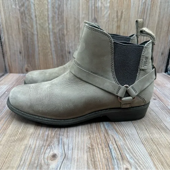 Teva Womens De La Vine Dos Leather  Ankle Chelsea Boot Bungee Cord Size 7
