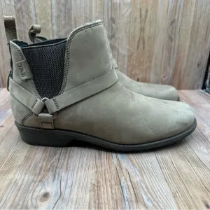 Teva Womens De La Vine Dos Leather  Ankle Chelsea Boot Bungee Cord Size 7