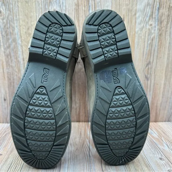 Teva Womens De La Vine Dos Leather  Ankle Chelsea Boot Bungee Cord Size 7