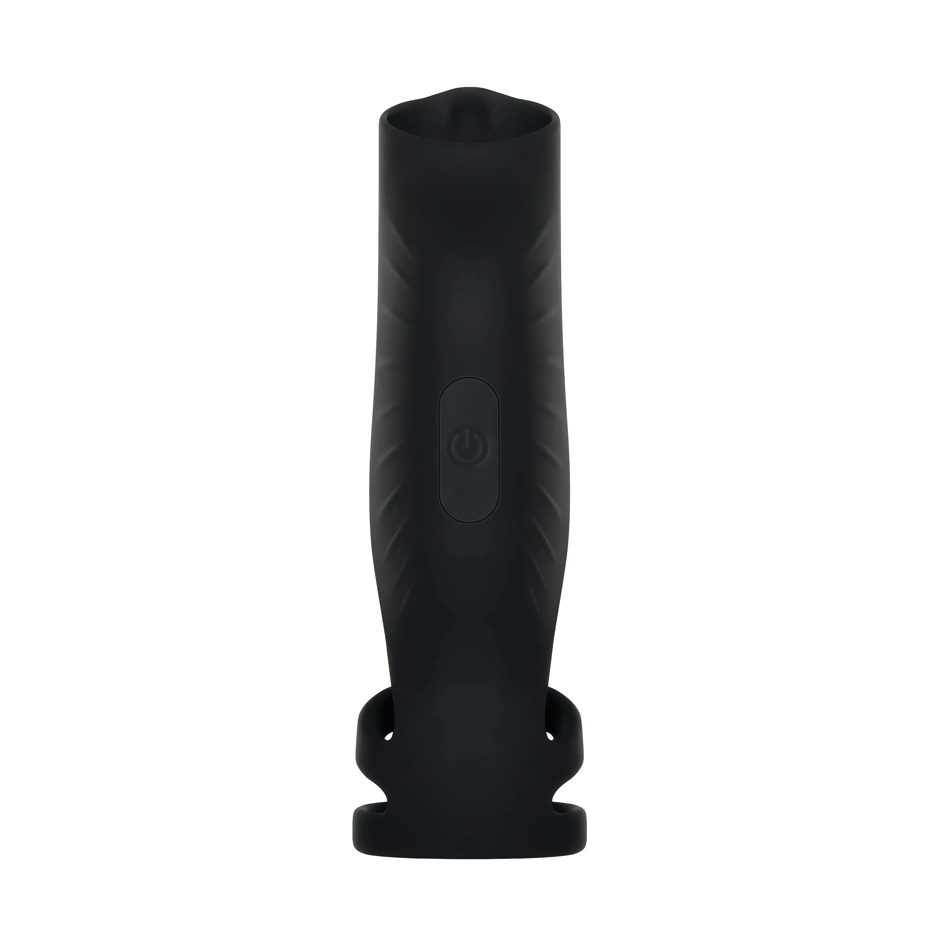The Rocketeer Vibrating Penis Enhancer Sheath - Black