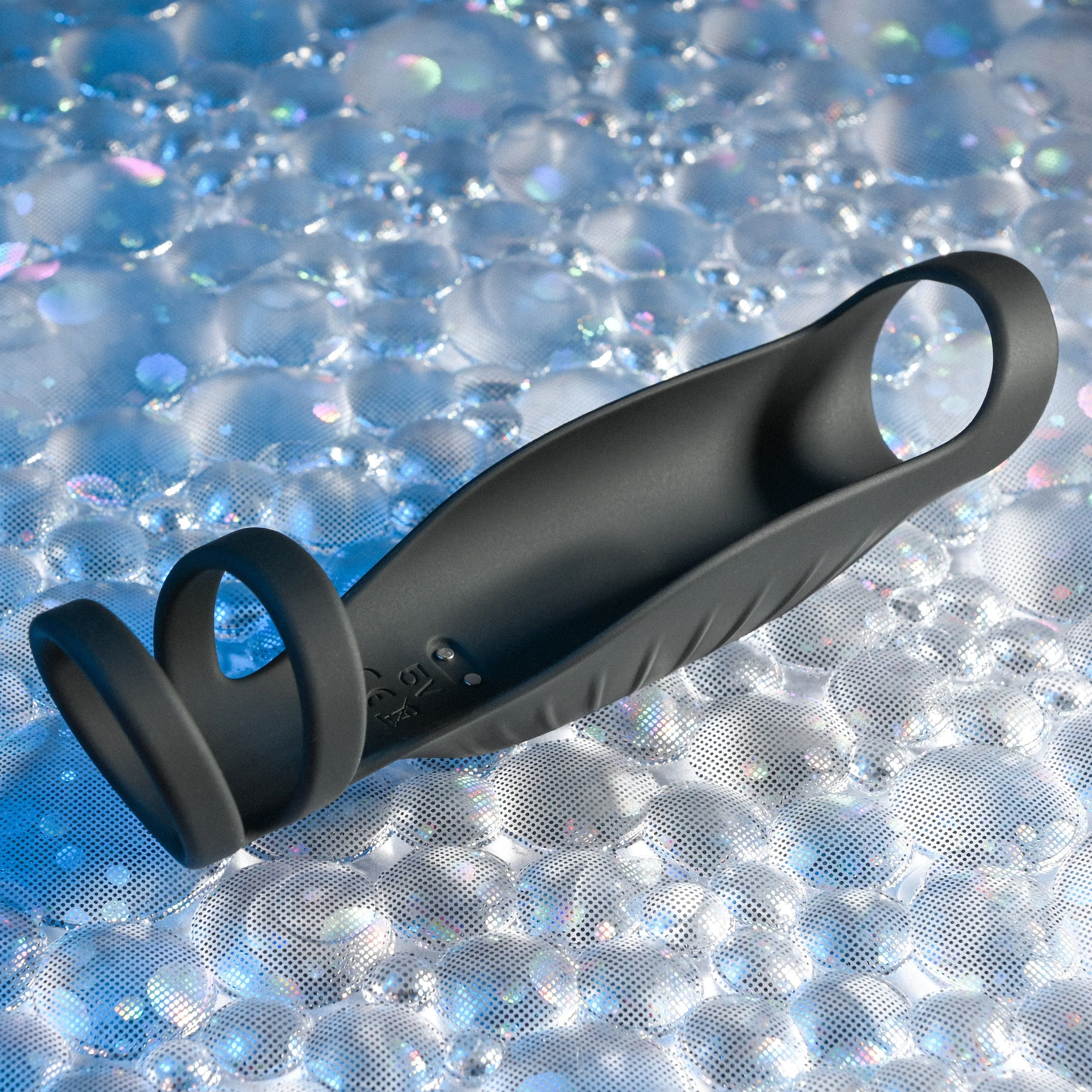 The Rocketeer Vibrating Penis Enhancer Sheath - Black