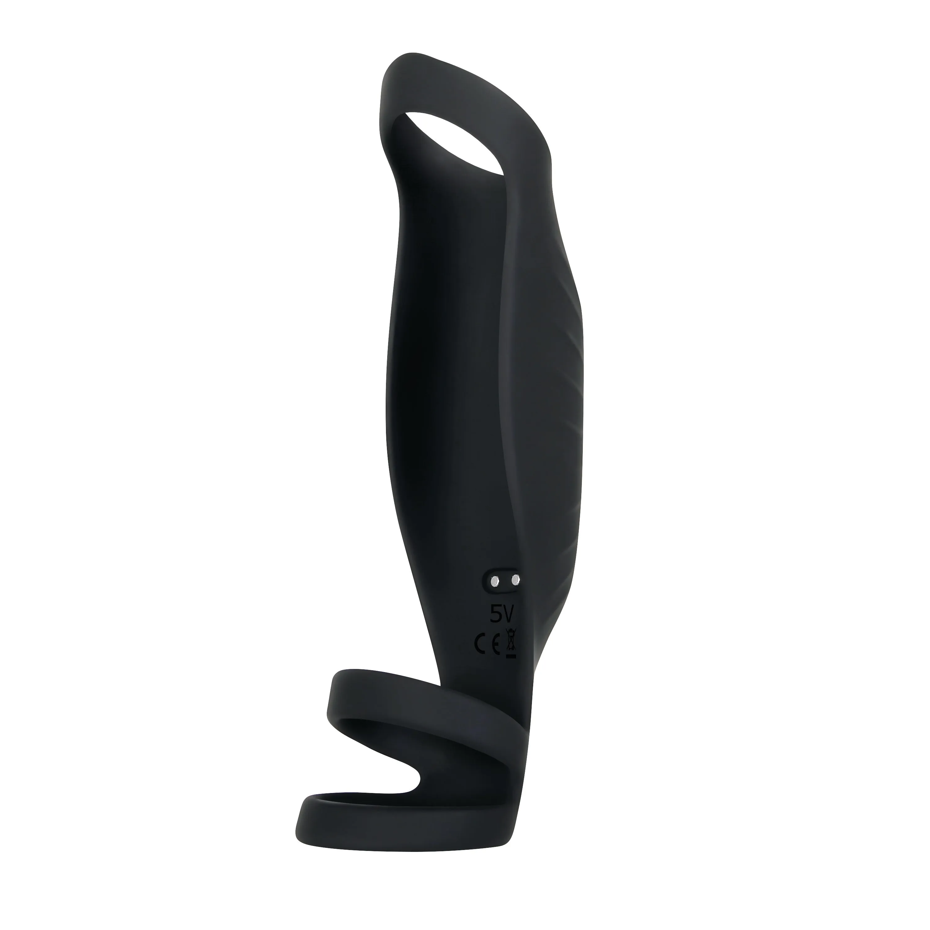 The Rocketeer Vibrating Penis Enhancer Sheath - Black