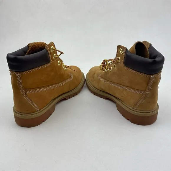 Timberland 6 Inch Premium Junior 'Wheat' Waterproof Boot - Size 4.5Y / 6W