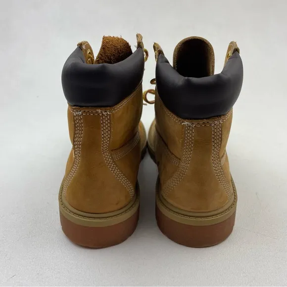 Timberland 6 Inch Premium Junior 'Wheat' Waterproof Boot - Size 4.5Y / 6W