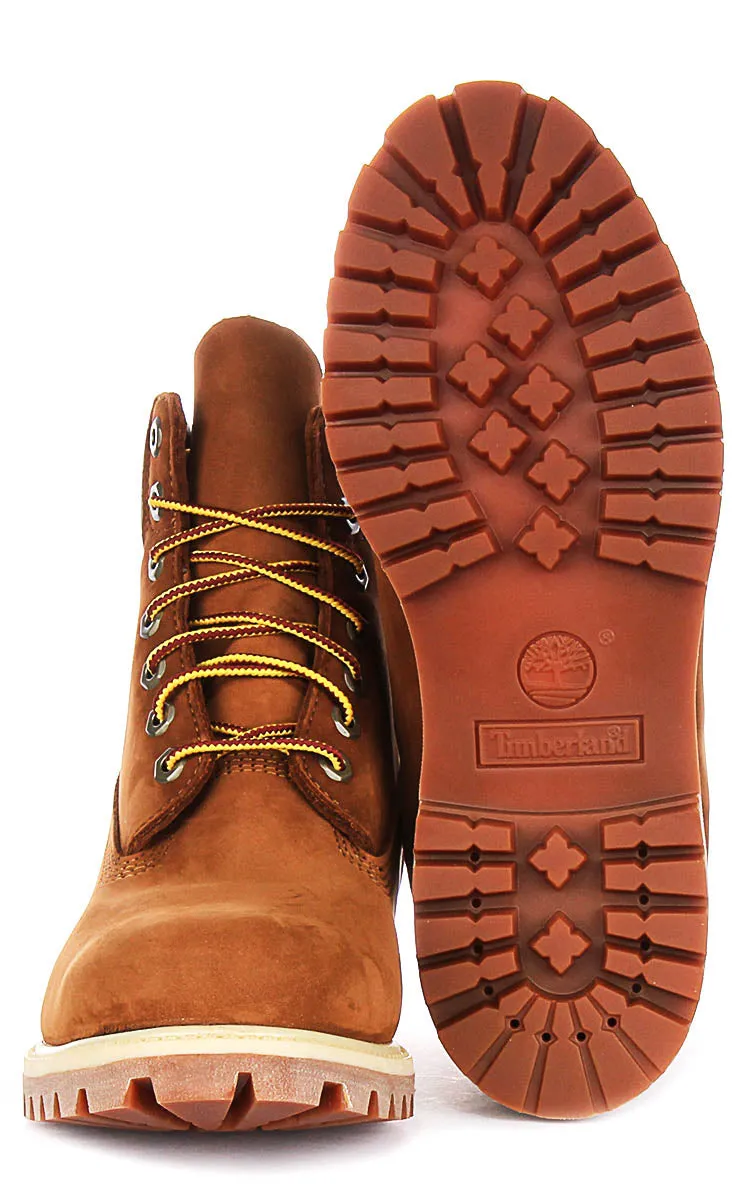 Timberland 72066 6 Inch Waterproof Boots In Rust  For Men