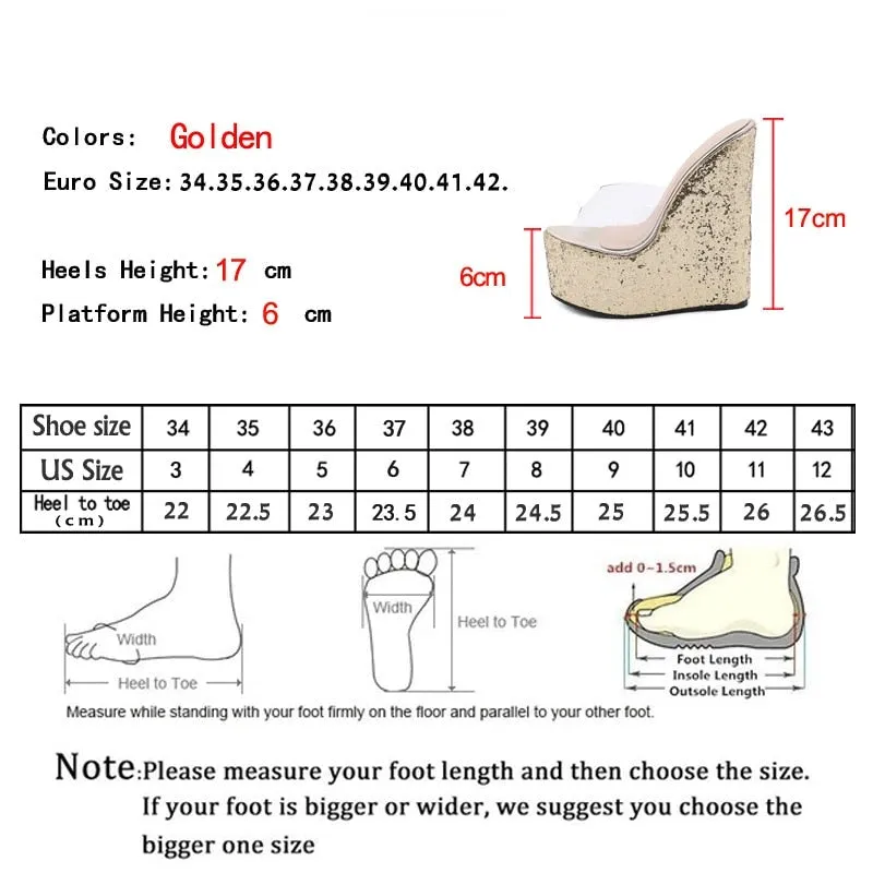 Transparent Platform Wedges