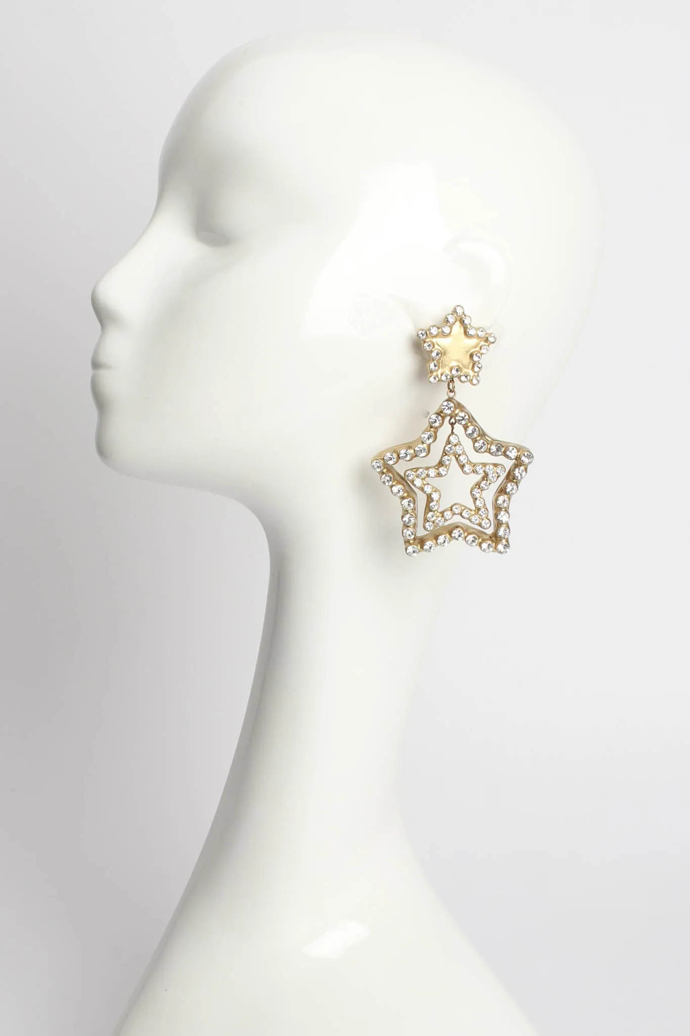 Triple Star Rhinestone Earrings