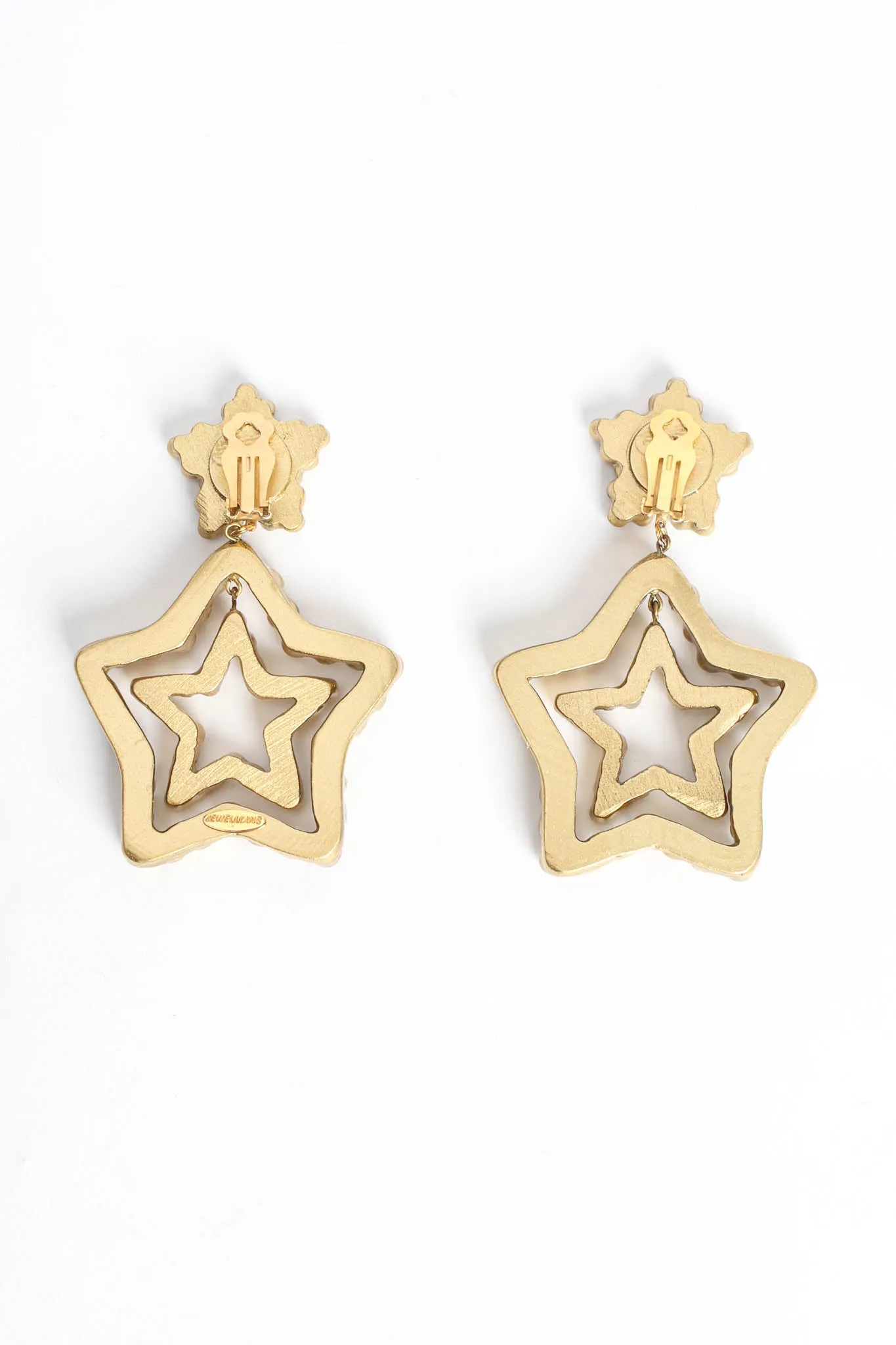 Triple Star Rhinestone Earrings