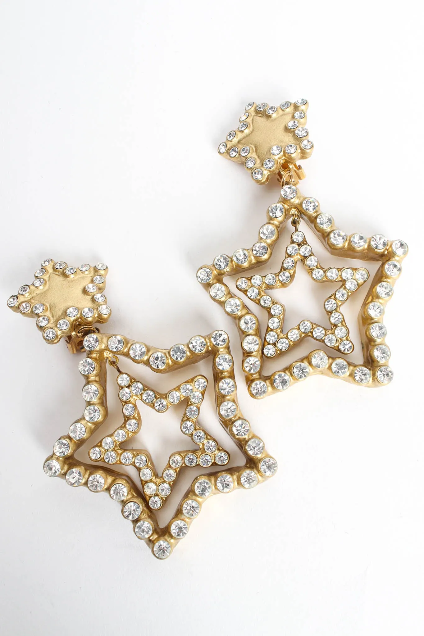 Triple Star Rhinestone Earrings