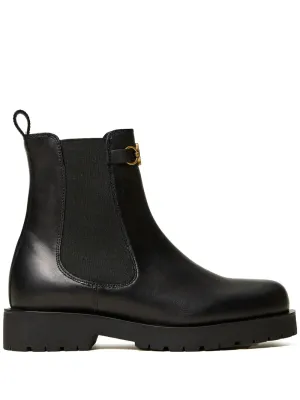 TWINSET Oval T leather Chelsea boots