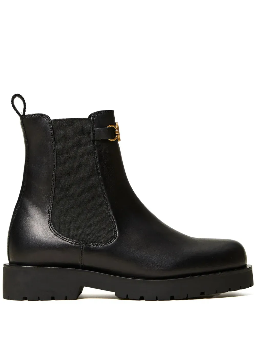 TWINSET Oval T leather Chelsea boots