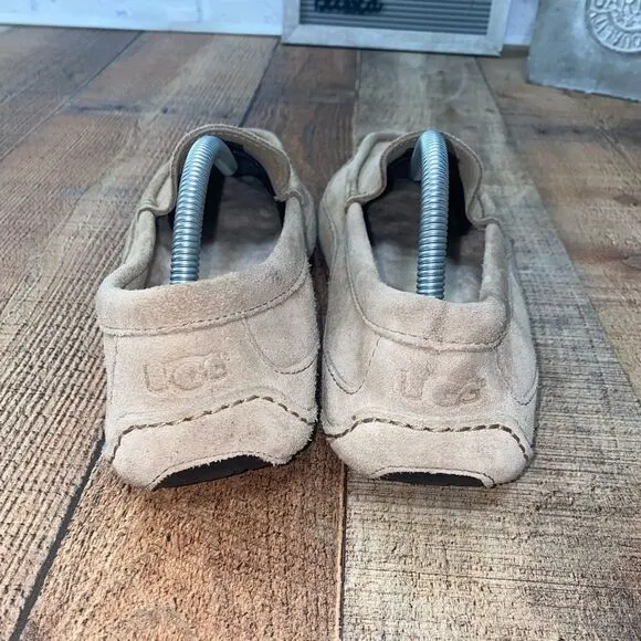 UGG ASCOT PINNACLE SAND SHEARLING HORWEEN LEATHER SHOE US 9