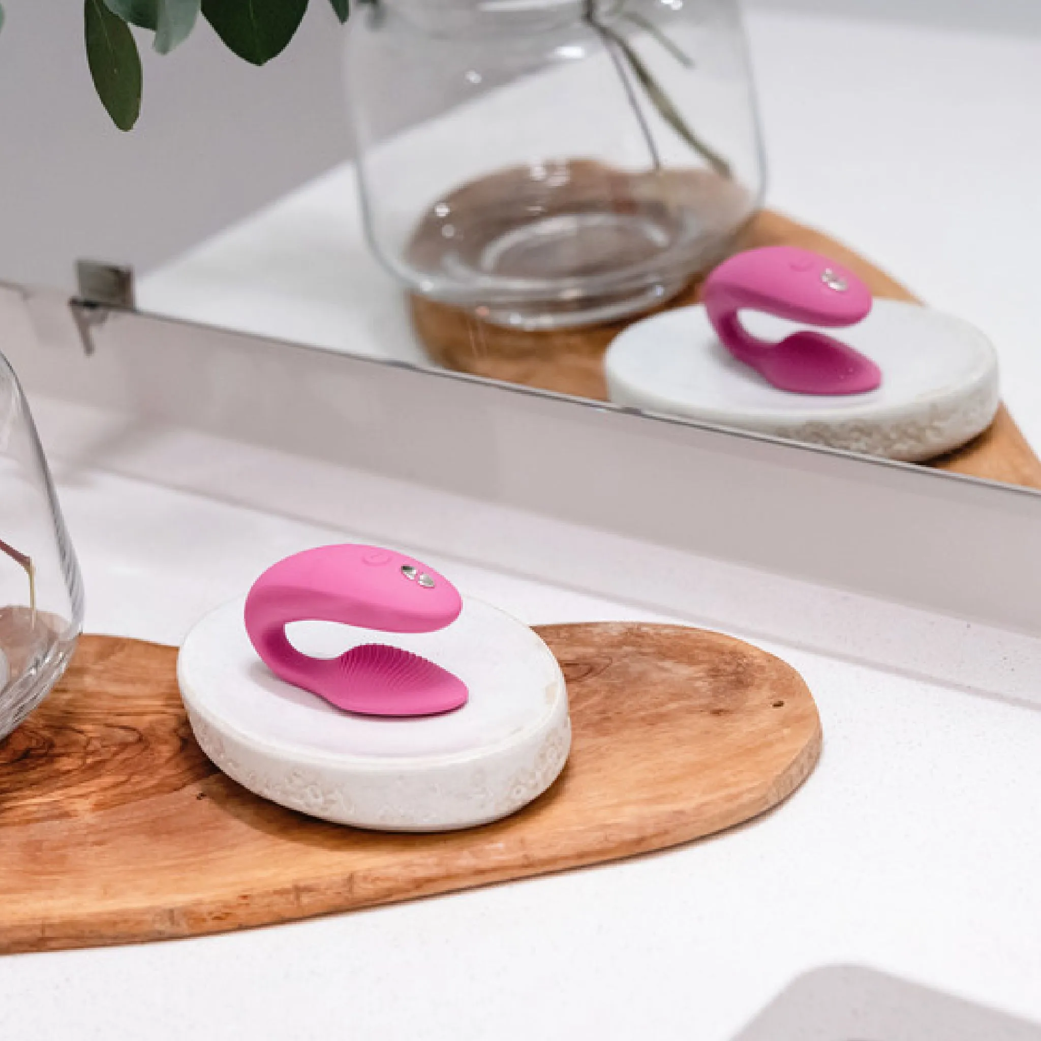 We-Vibe Sync Remote and App Controlled Wearable Couples Vibrator - Dusty Pink