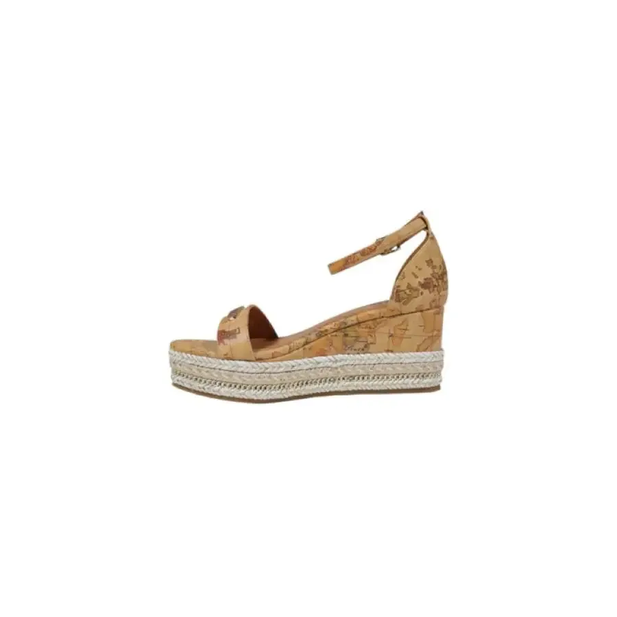 Wedge Heeled Sandal with Ankle Strap