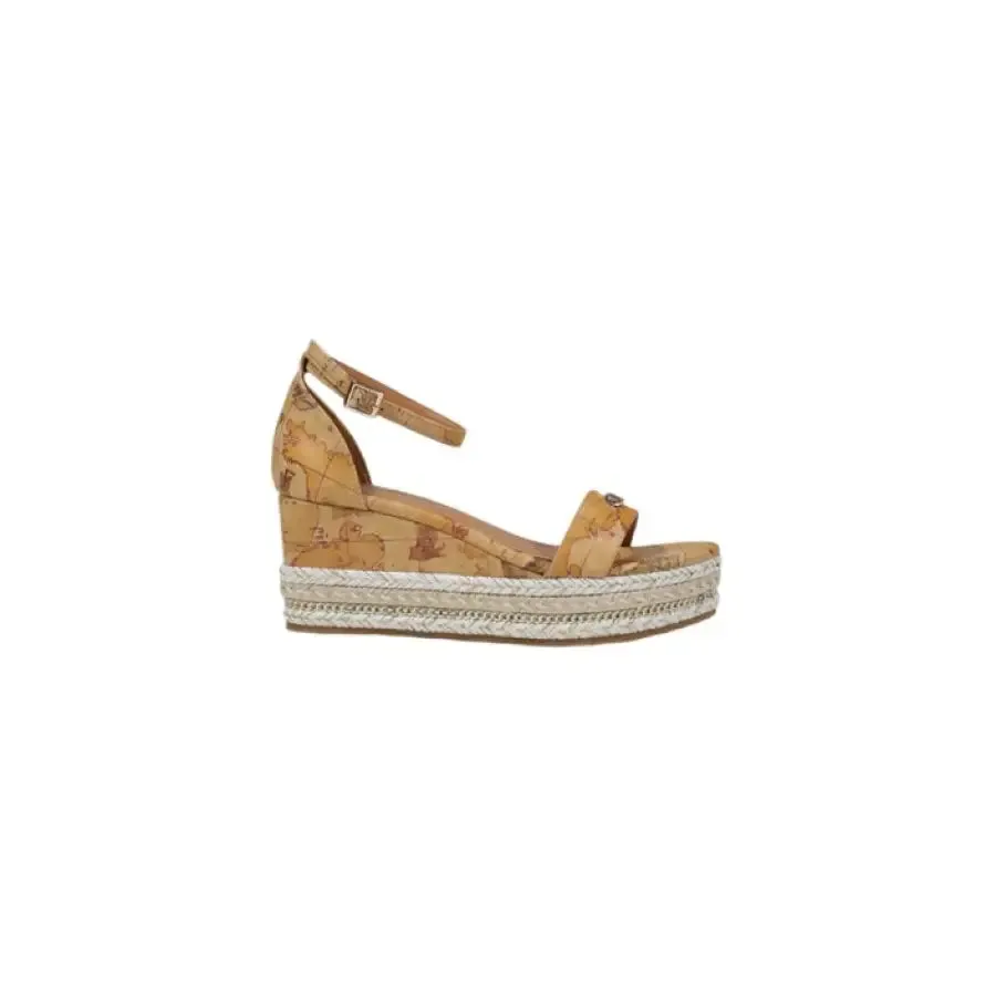 Wedge Heeled Sandal with Ankle Strap