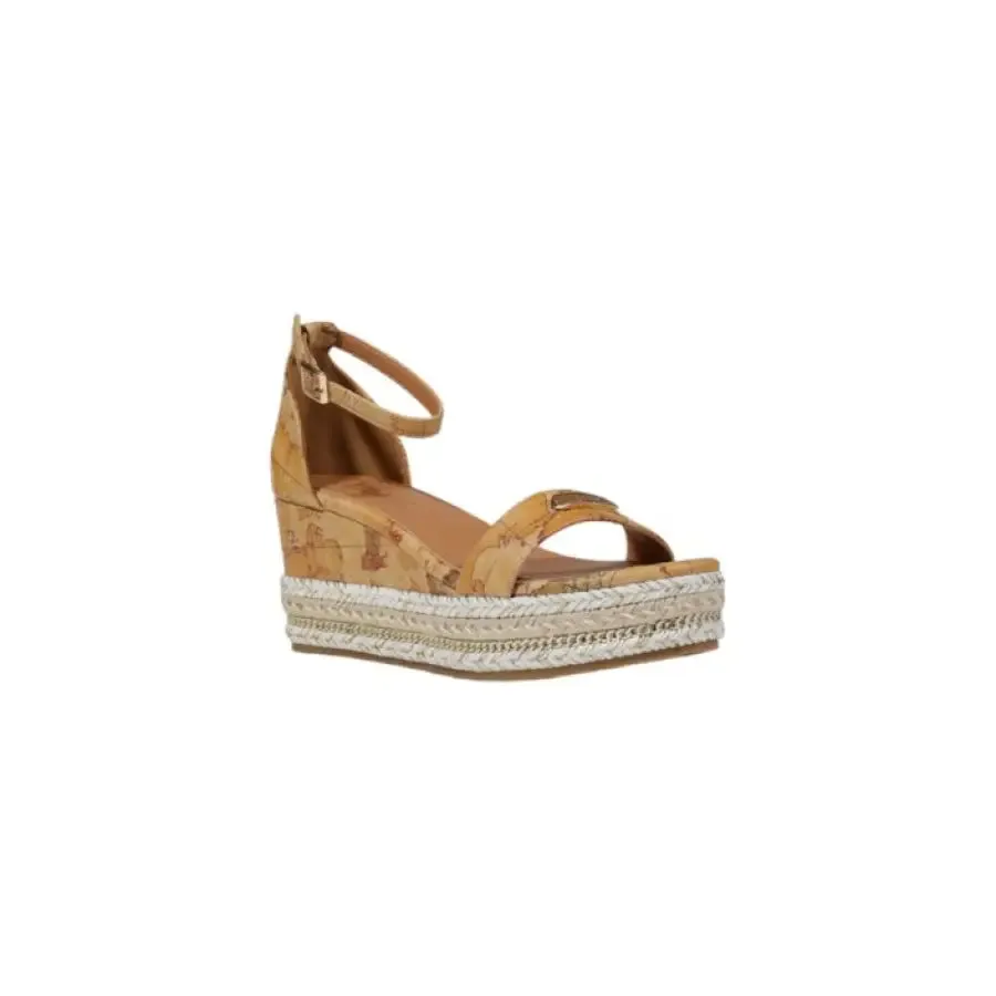 Wedge Heeled Sandal with Ankle Strap