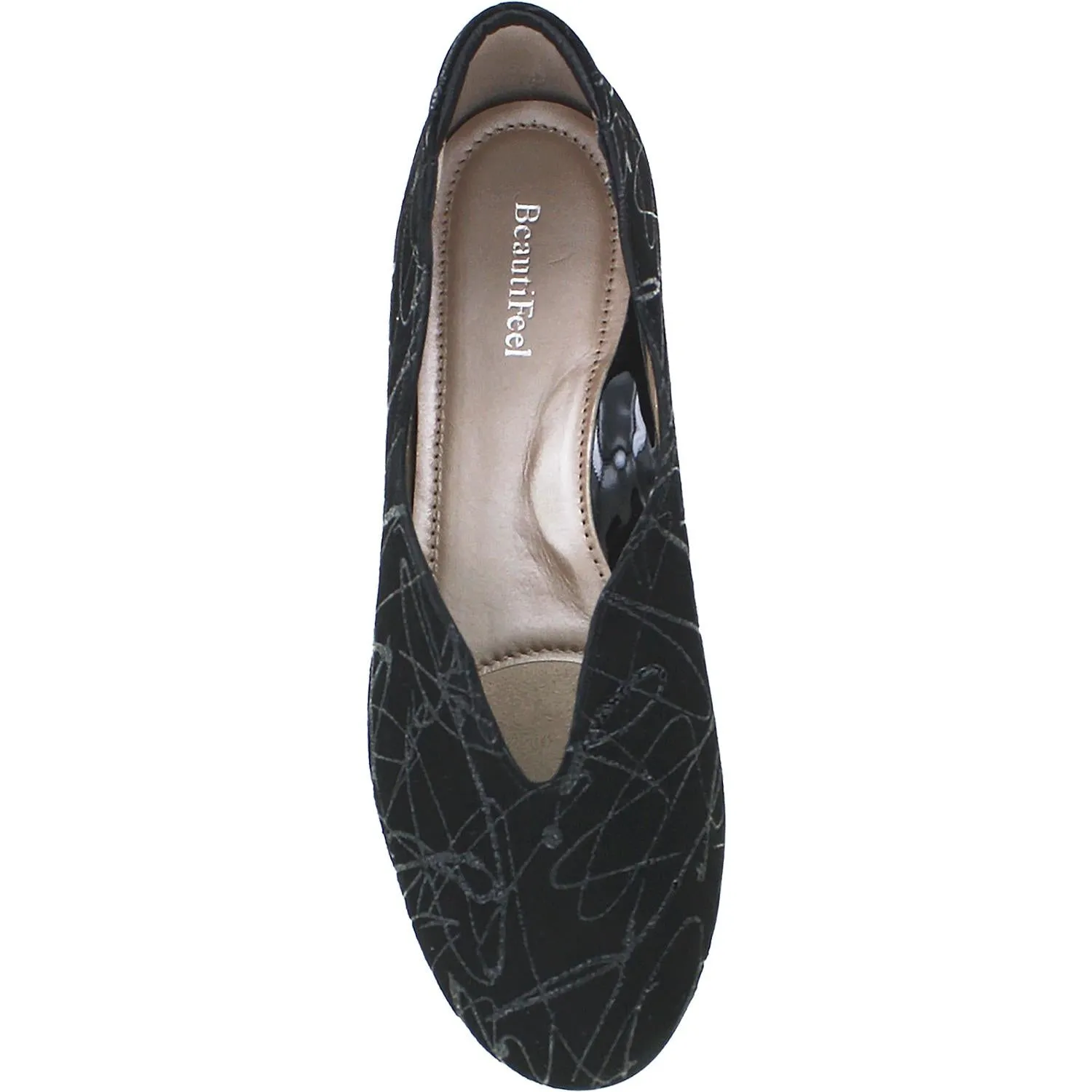 Women's Beautifeel Jolie Black 3D Fantasy Suede