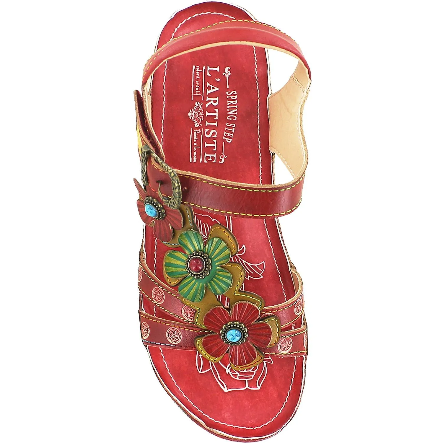 Women's Spring Step Goodie Red Leather