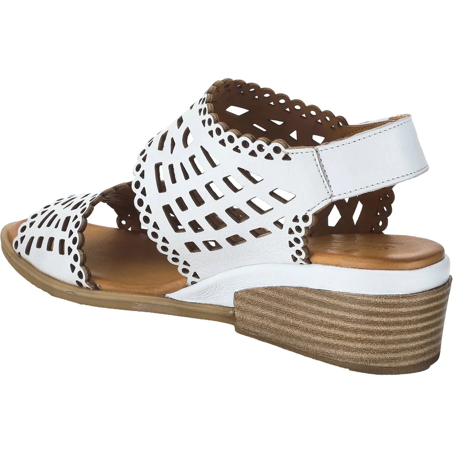 Women's Spring Step Petra White Leather