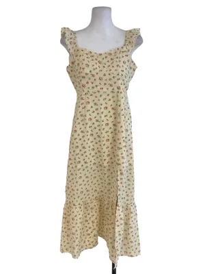 Yellow Floral Slip Dress