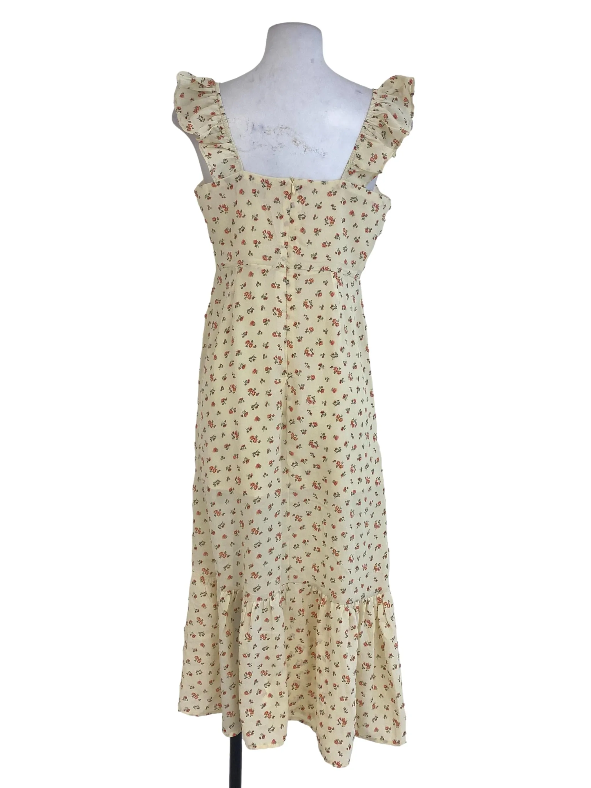Yellow Floral Slip Dress